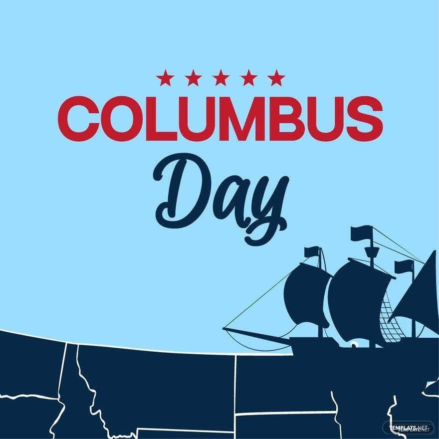 Columbus Day Graphic Vector