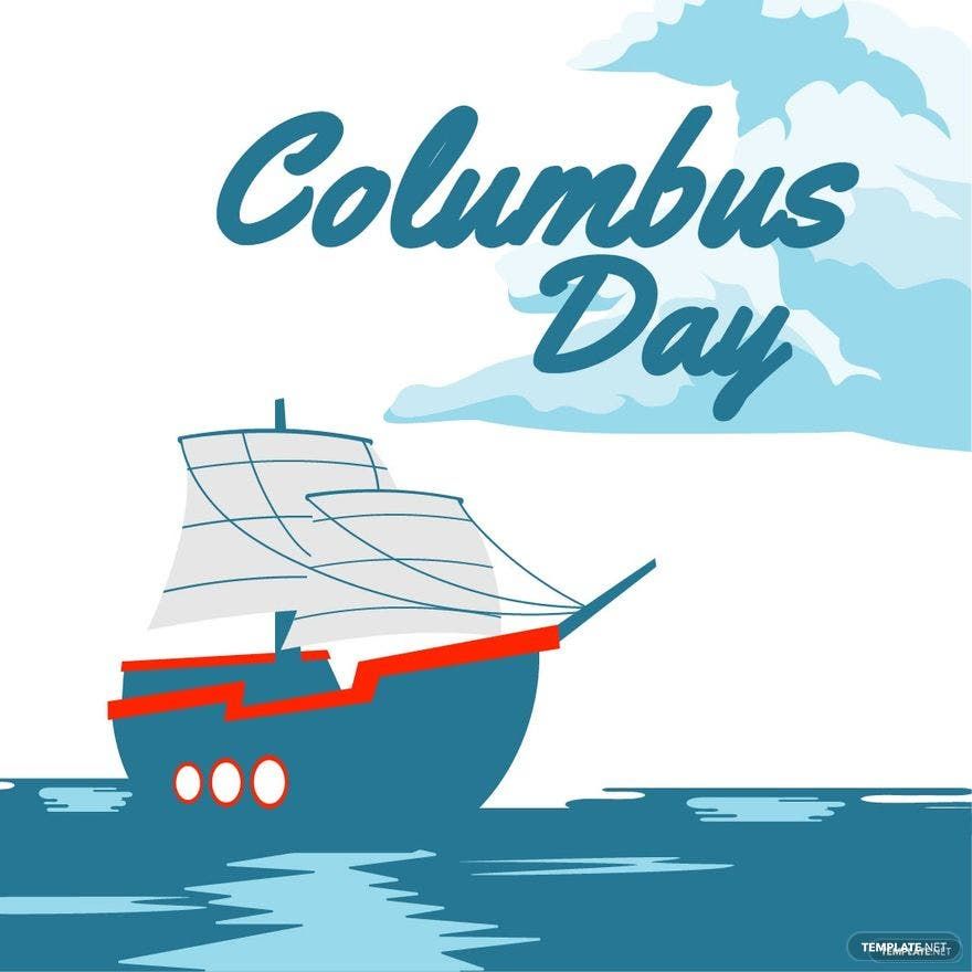 Columbus Day Cartoon Vector in Illustrator, PSD, EPS, SVG, JPG, PNG