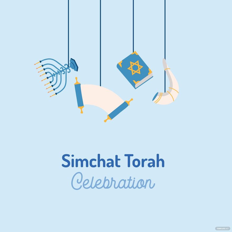 Free Simchat Torah Celebration Vector in Illustrator, PSD, EPS, SVG, JPG, PNG