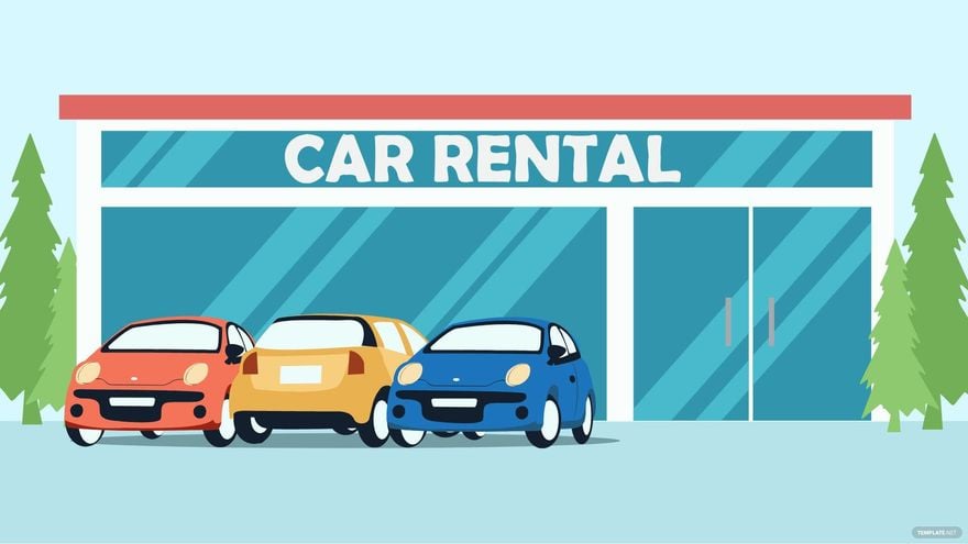 Car Rental Background in Illustrator, EPS, SVG, JPG, PNG