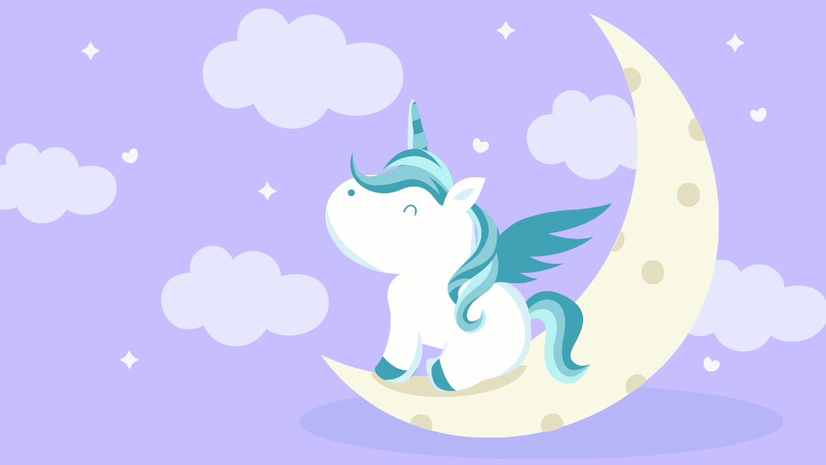 Free Pastel Unicorn Background