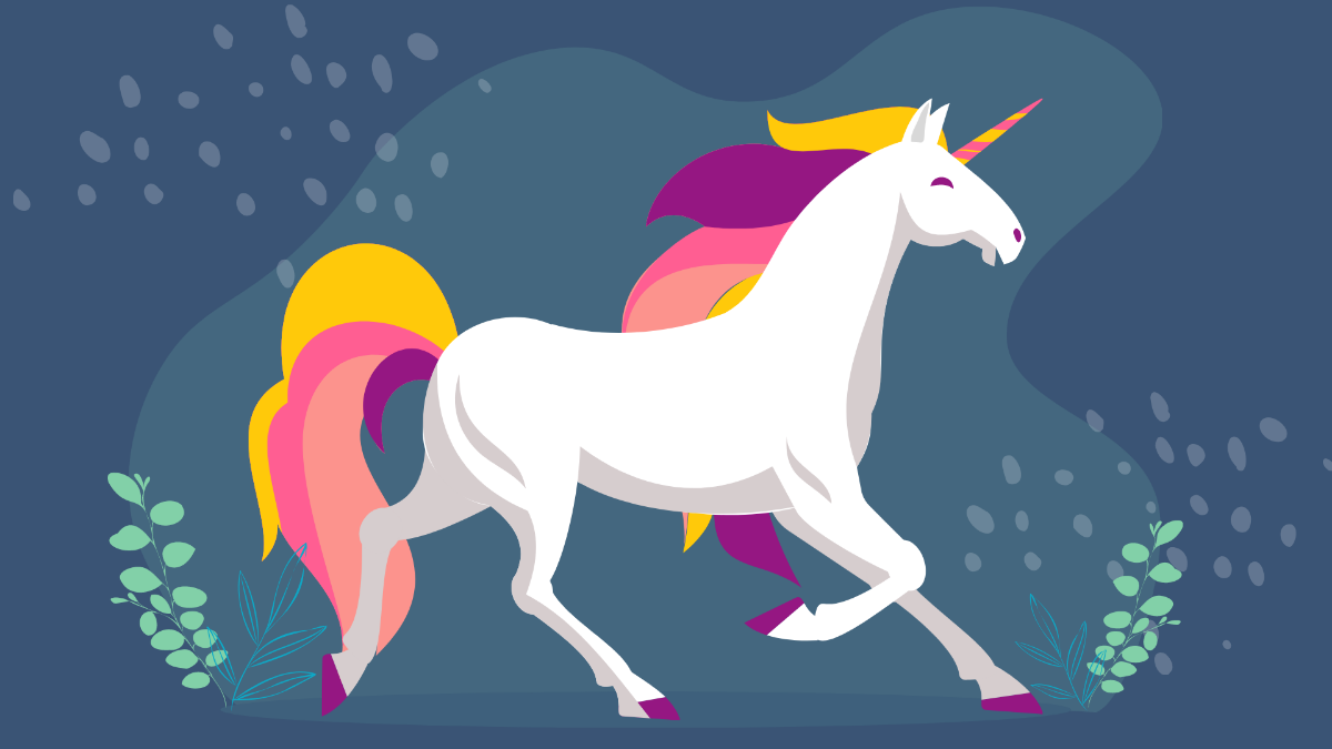 Real Unicorn Background Template