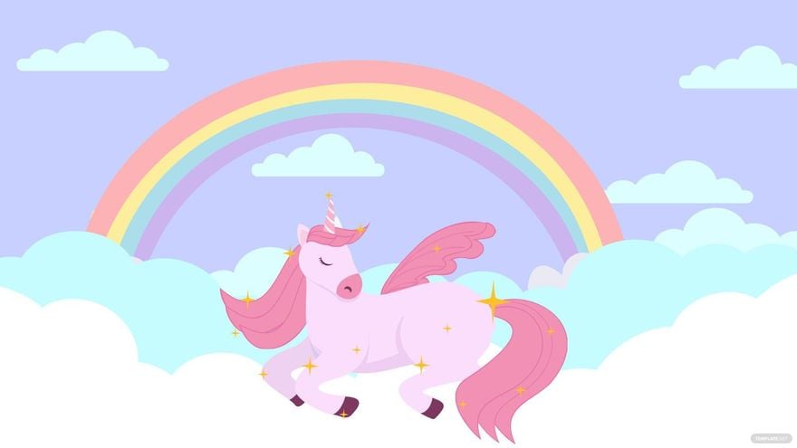 Free Sparkle Unicorn Background in Illustrator, EPS, SVG, JPG, PNG