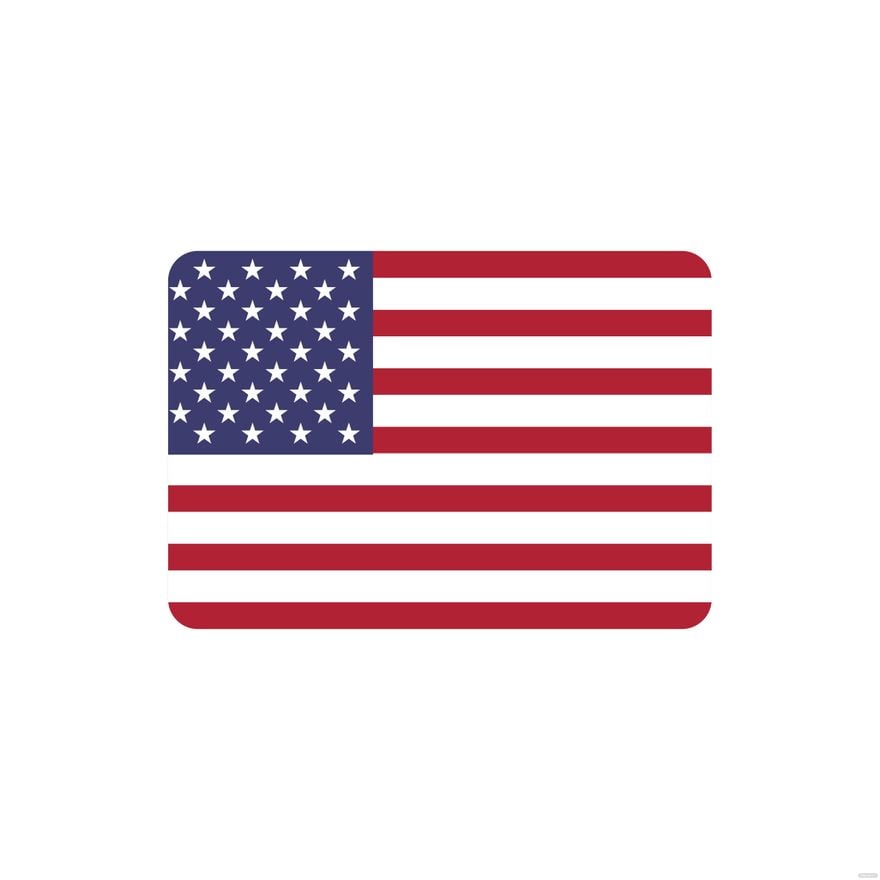 American Flag Map Clipart
