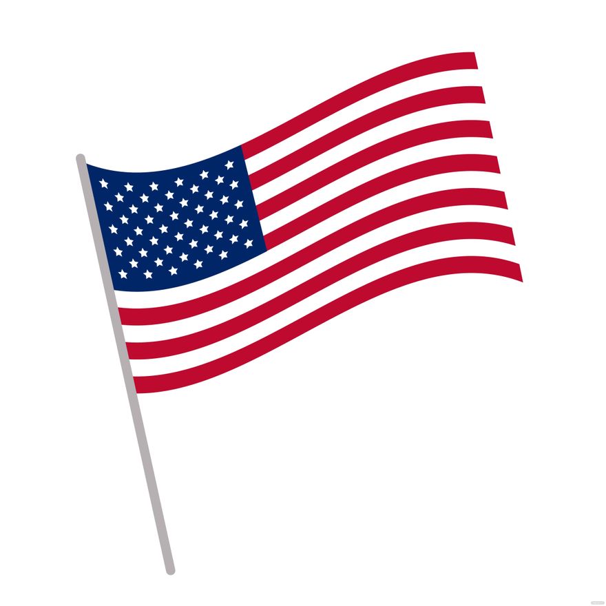 clipart picture of american flag