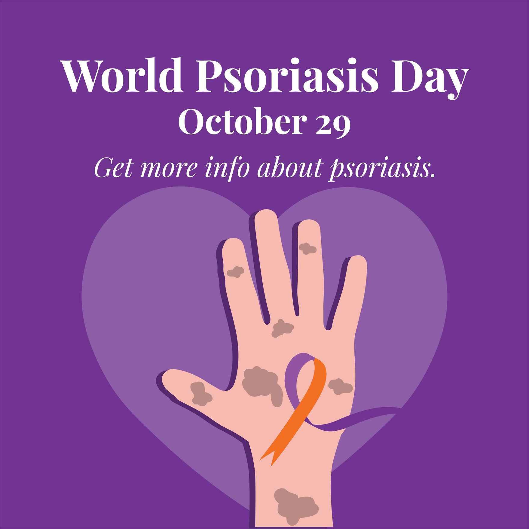 Free World Psoriasis Day WhatsApp Post in Illustrator, PSD, EPS, SVG, JPG, PNG