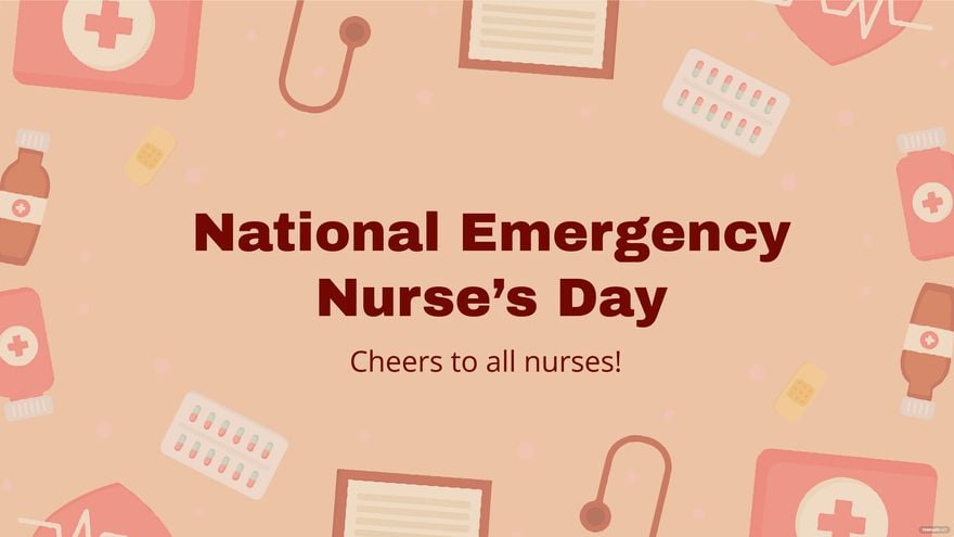 National Emergency Nurse’s Day Flyer Background