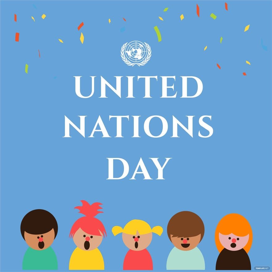 United Nations Day Cartoon Vector