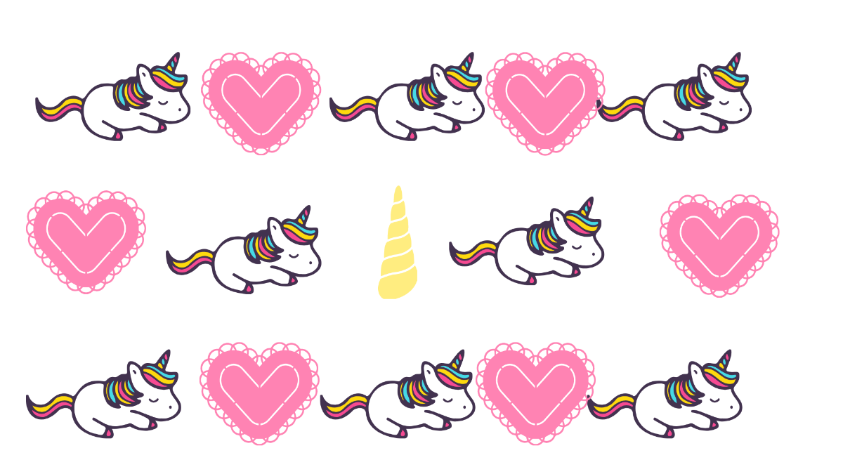 Unicorn Clear Background Template