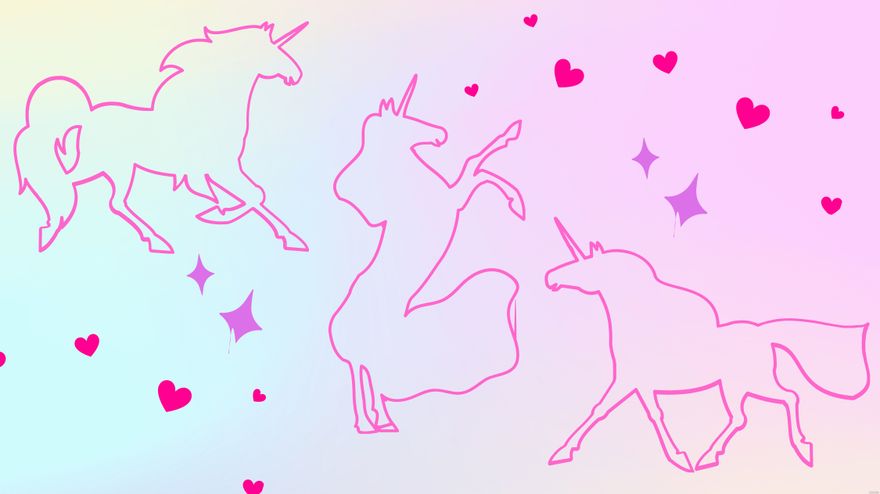 Free Unicorn Gradient Background