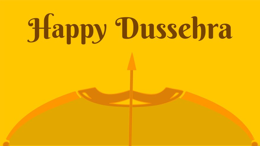 Dussehra Yellow Background