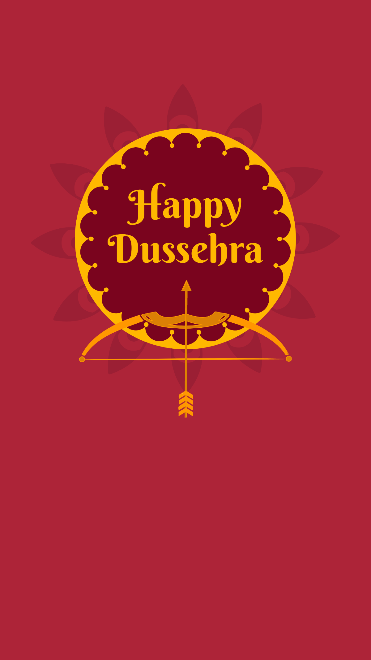 Dussehra iPhone Background Template