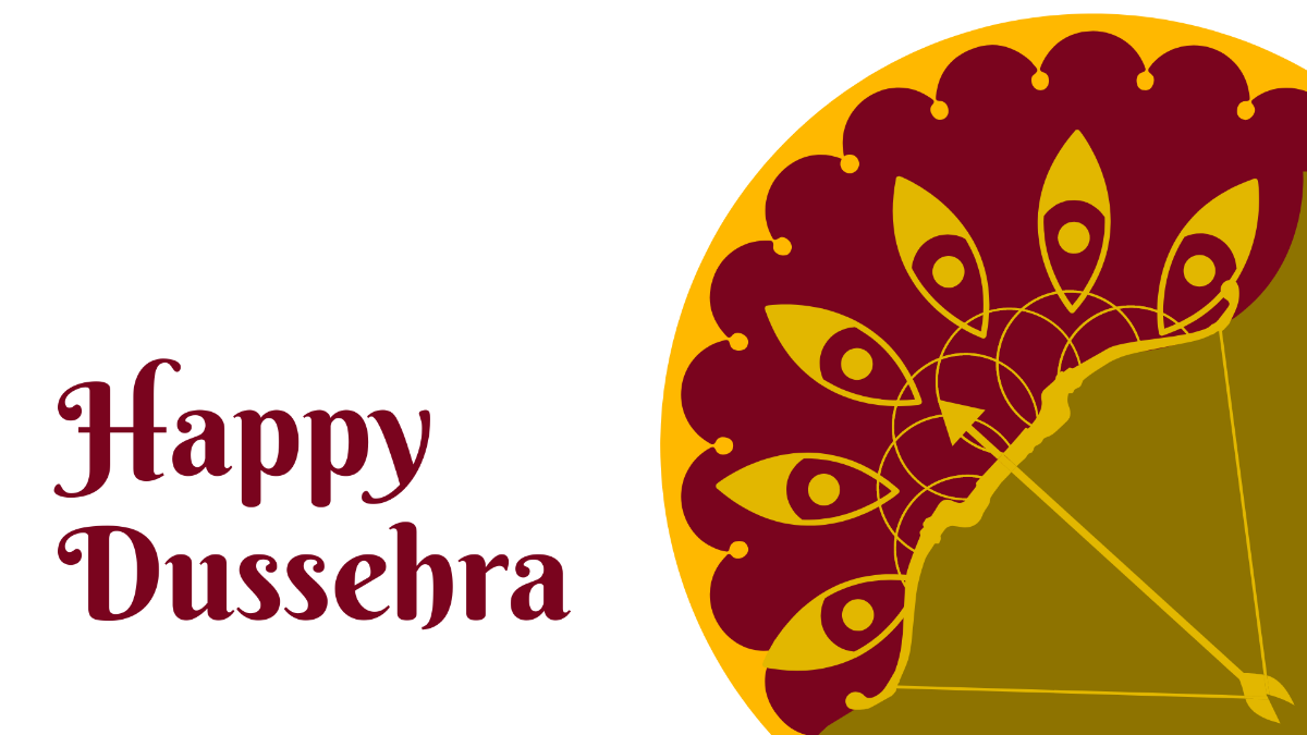 Happy Dussehra Background Template