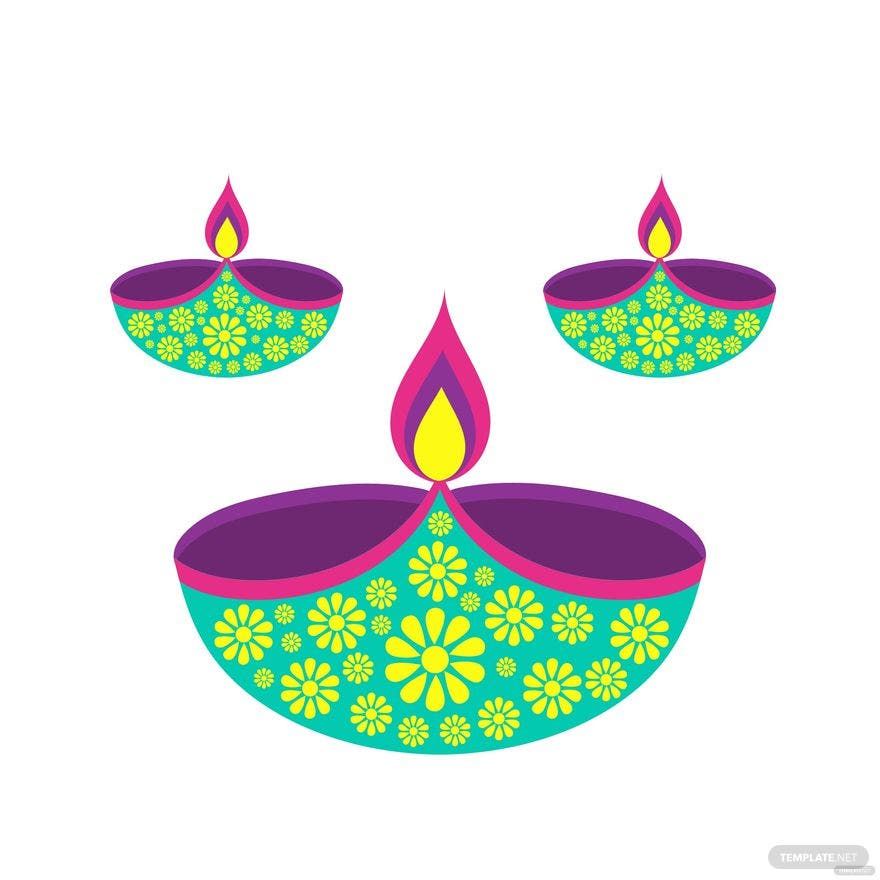 Free Diwali Vector Art in Illustrator, PSD, EPS, SVG, JPG, PNG