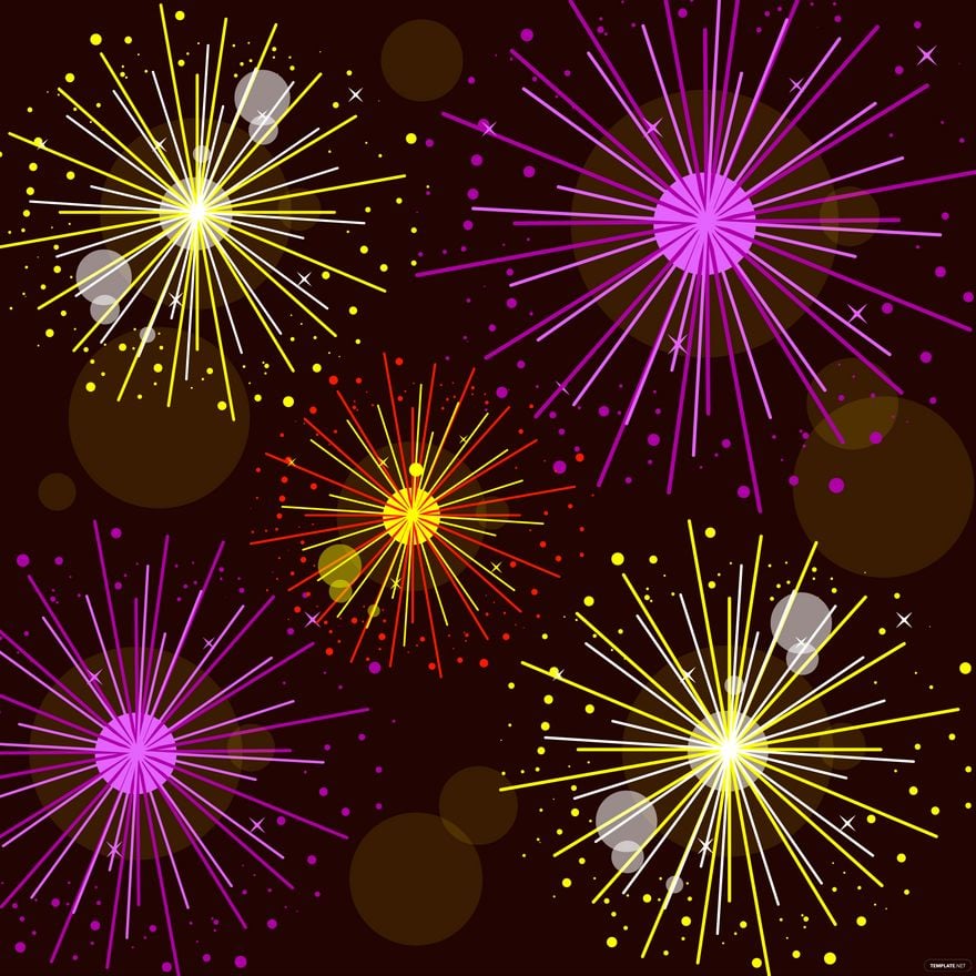Diwali Fireworks Vector