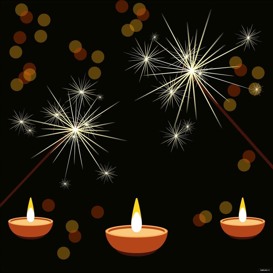 Free Happy Diwali Firework Vector