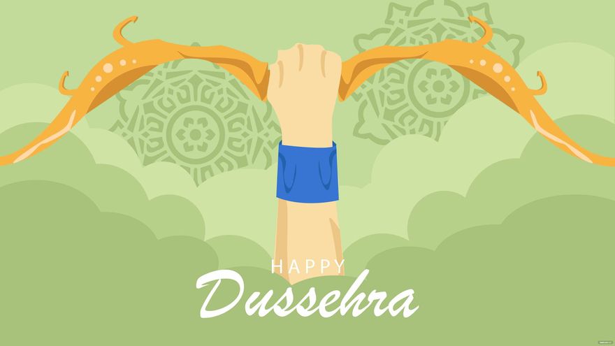 Free Dussehra Green Background
