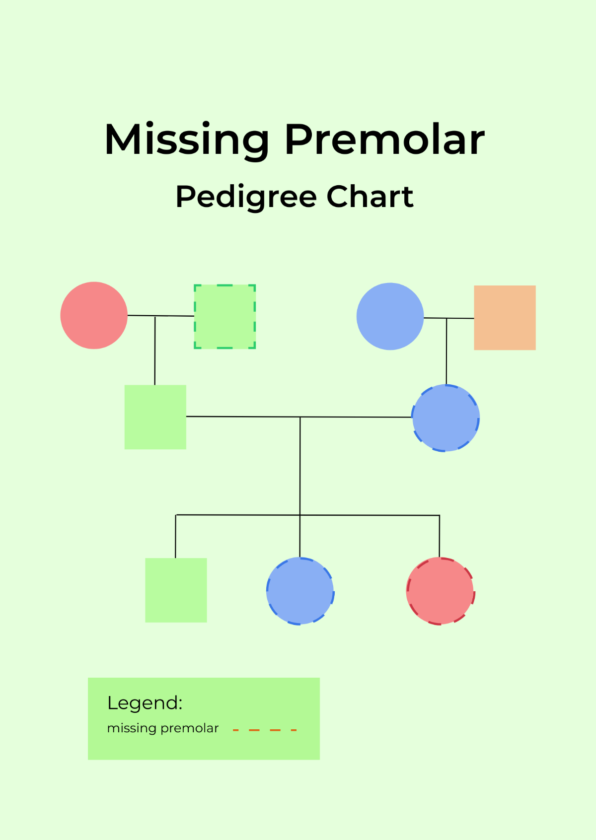 Missing Premolar Pedigree Chart Template