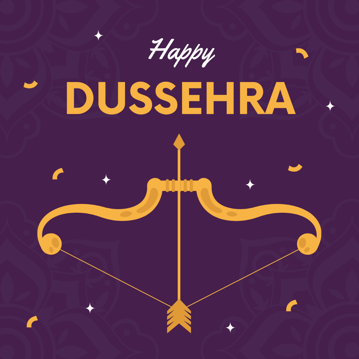 Dussehra Celebration Vector Template
