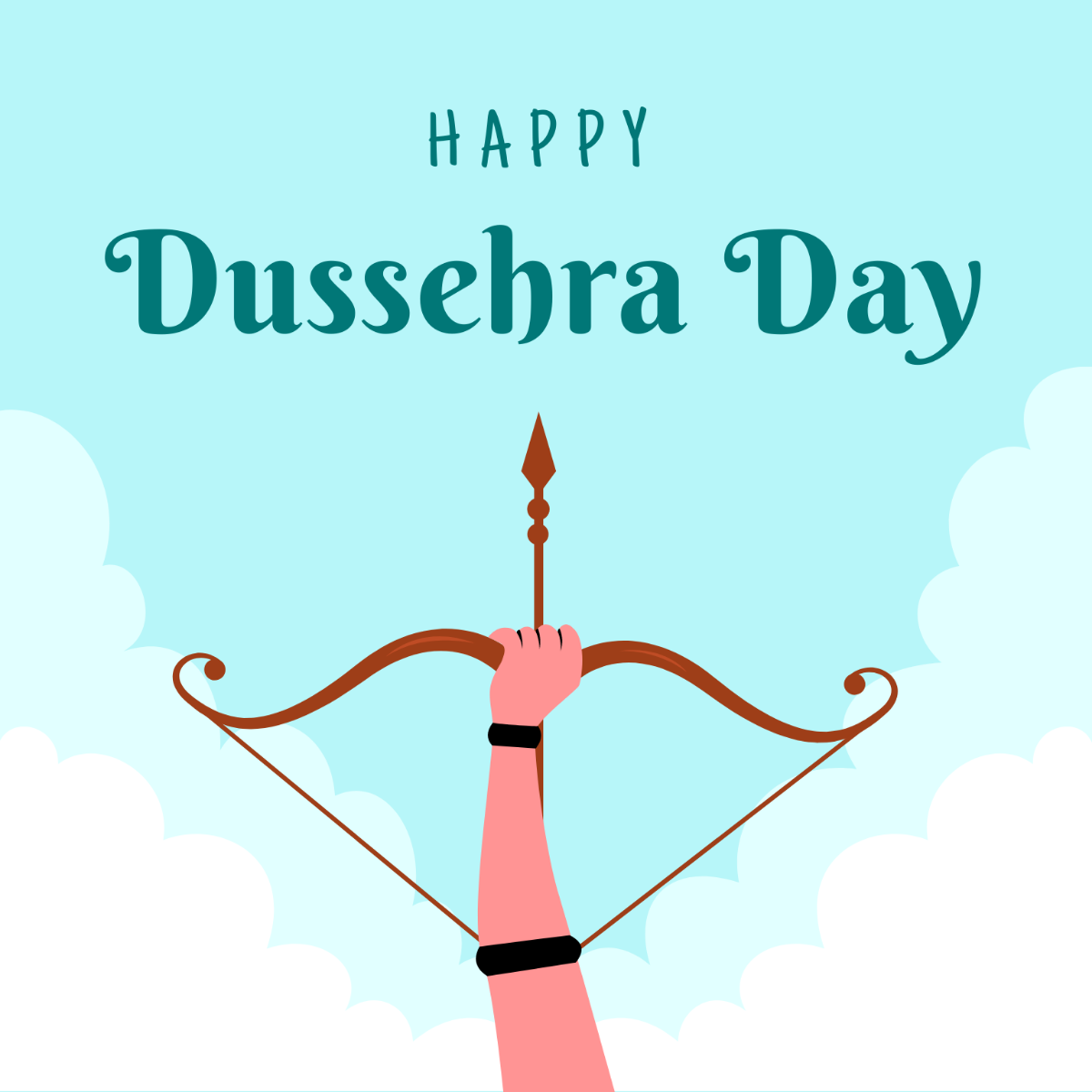 Dussehra Day Vector Template