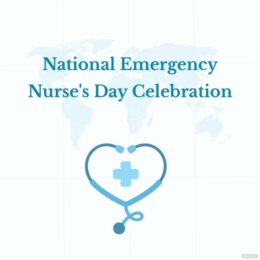 National Emergency Nurse's Day Celebration Vector