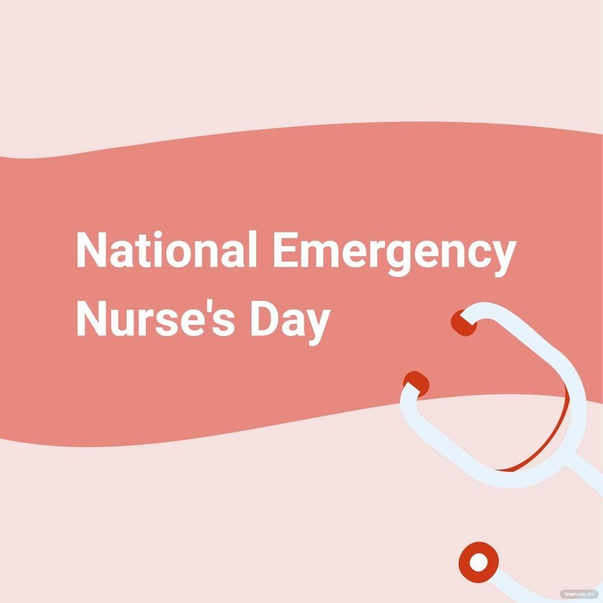 National Emergency Nurse's Day Clipart Vector