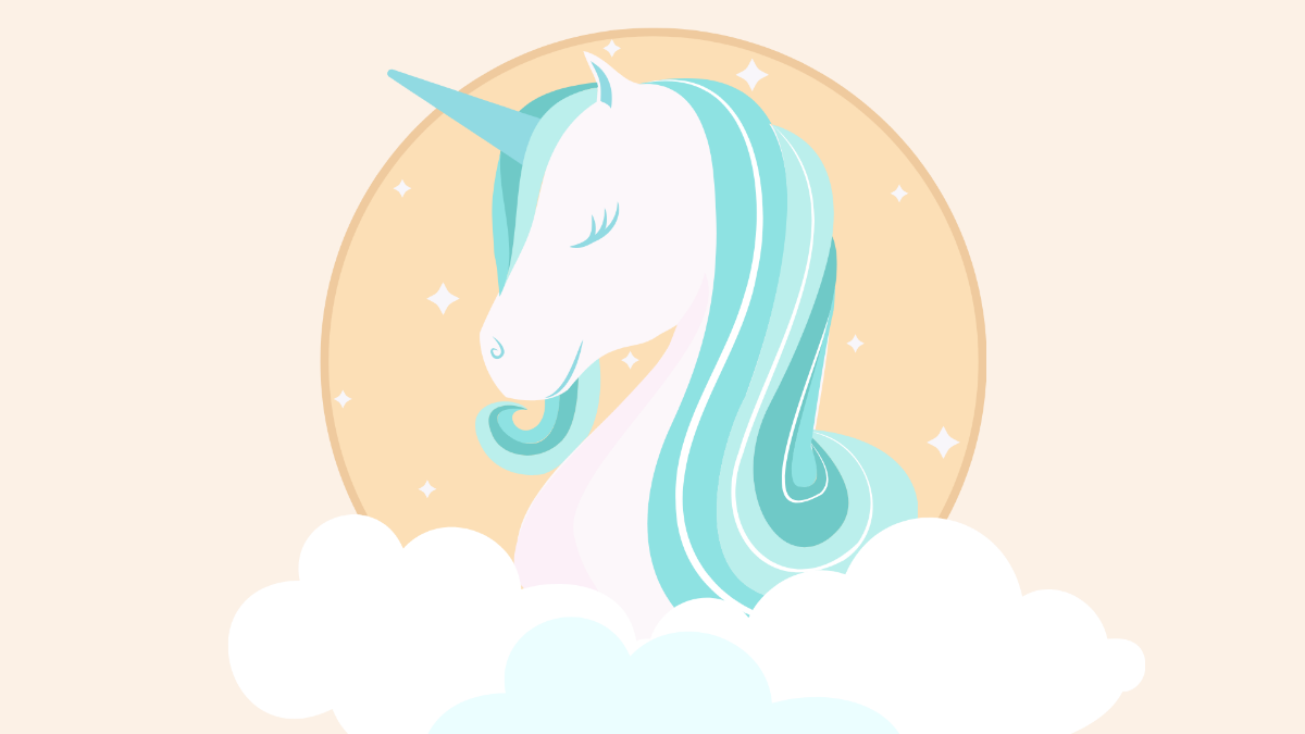 Unicorn Design Background Template