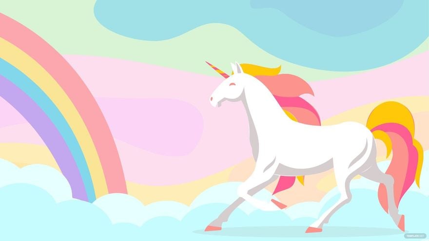 Free Unicorn Holographic Background in Illustrator, EPS, SVG, JPG, PNG
