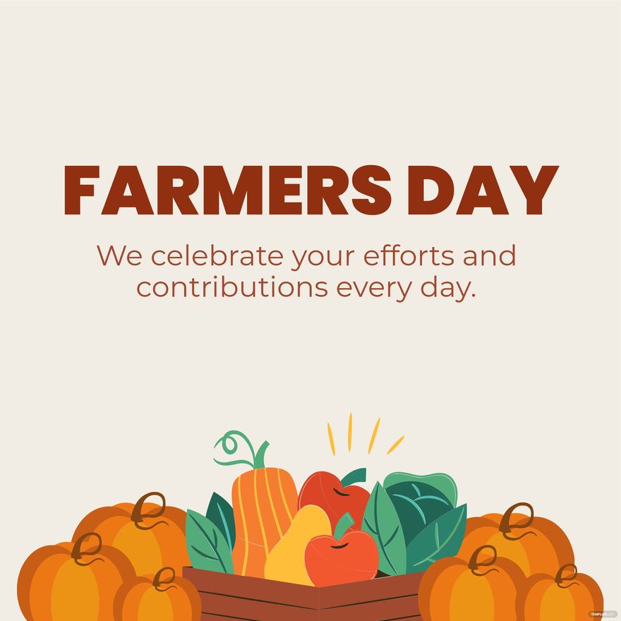 Farmers Day Fb Post Template - Edit Online & Download Example 