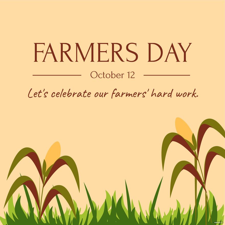 Farmers Day Poster Vector