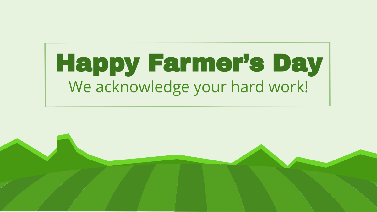 Free Farmers Day Flyer Background Template