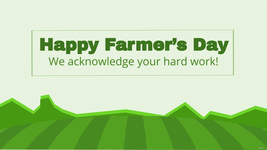 Farmers Day Flyer Background