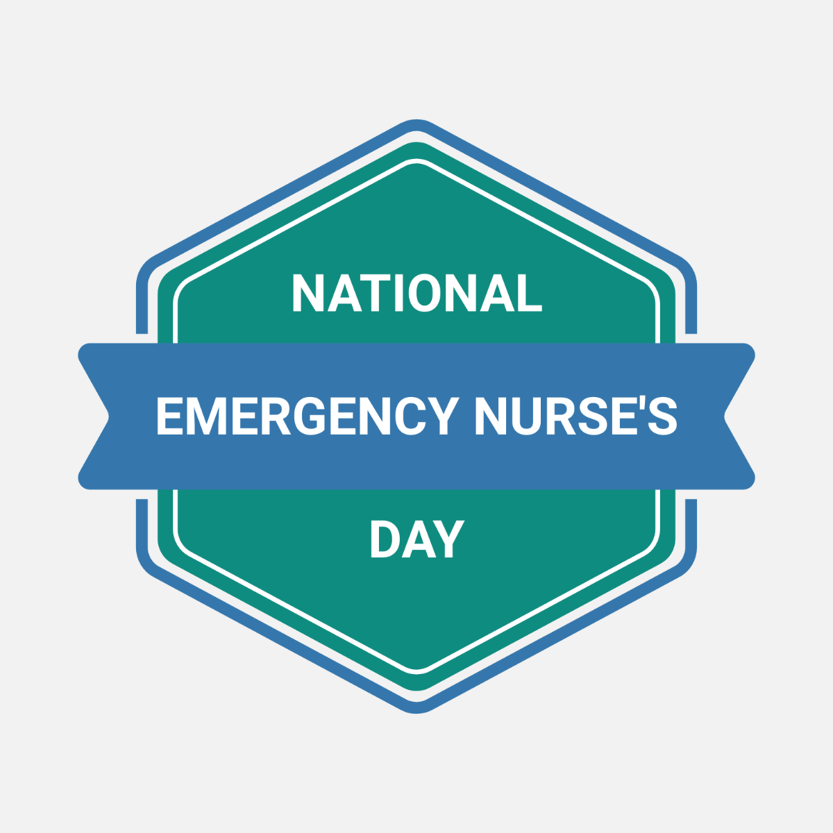 Happy National Emergency Nurse’s Day Vector Template