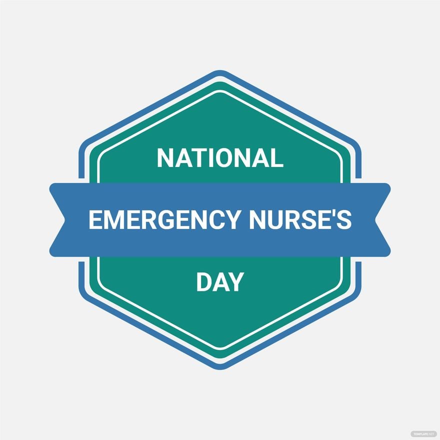 Happy National Emergency Nurse’s Day Vector