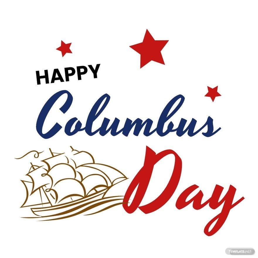 Happy Columbus Day Clipart