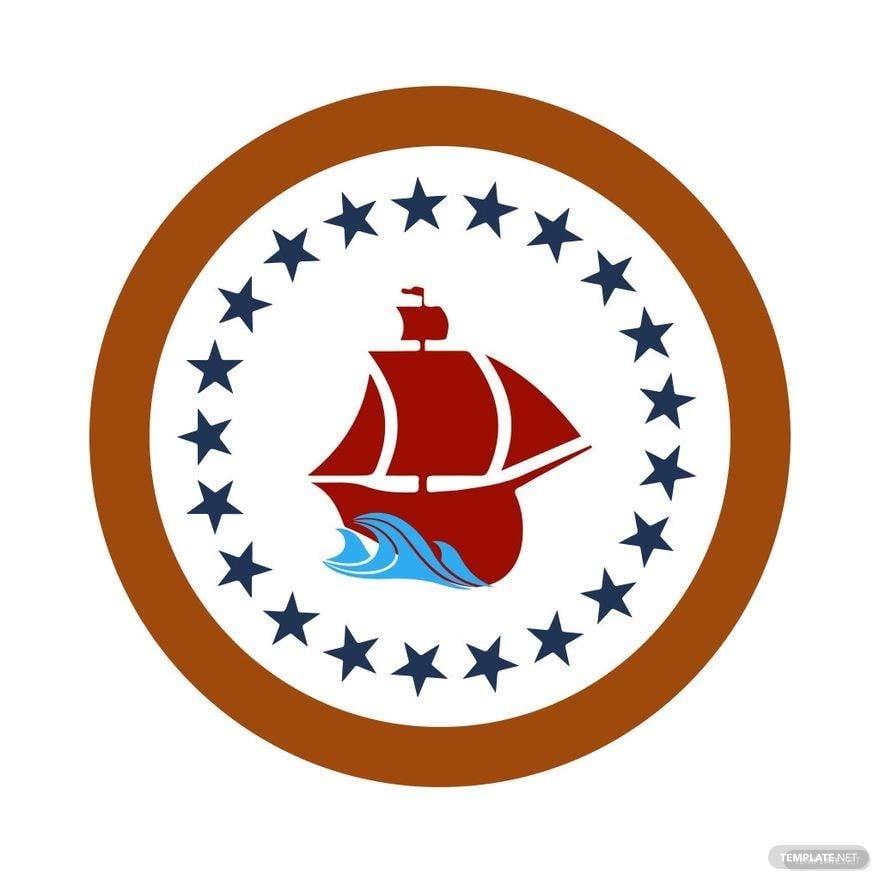 Columbus Day Logo Clipart