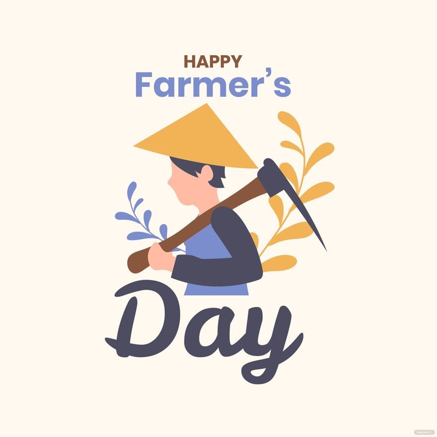  Farmers Day Celebration Vector