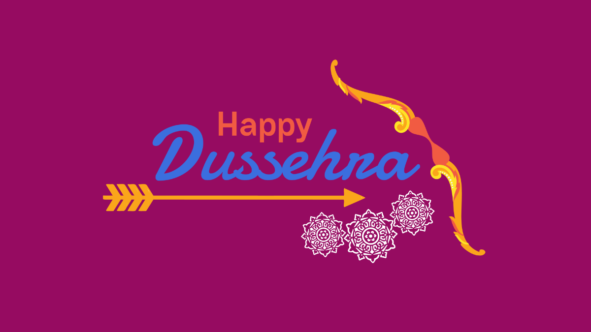 Dussehra Colorful Background Template