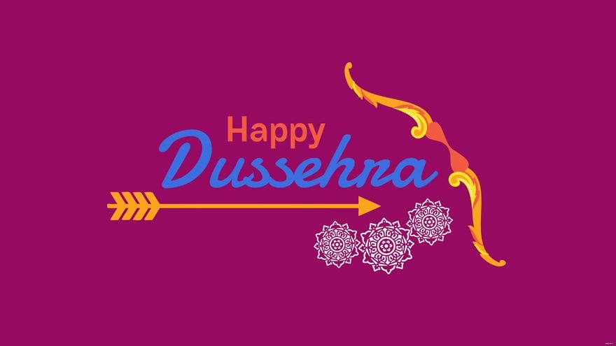 Free Dussehra Colorful Background