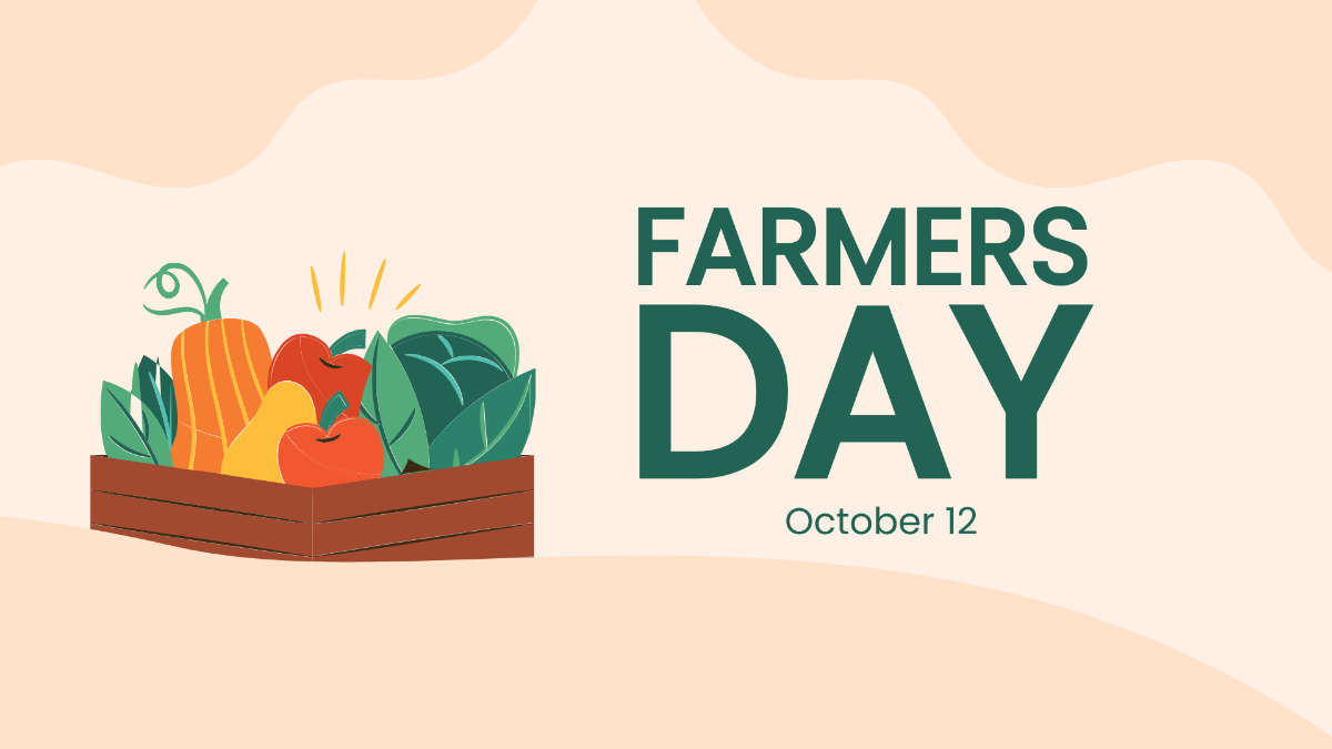 Free Farmers Day Banner Background Template