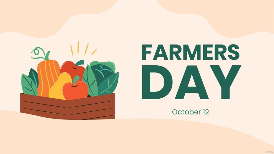Free Farmers Day Banner Background in PDF, Illustrator, PSD, EPS, SVG, JPG, PNG