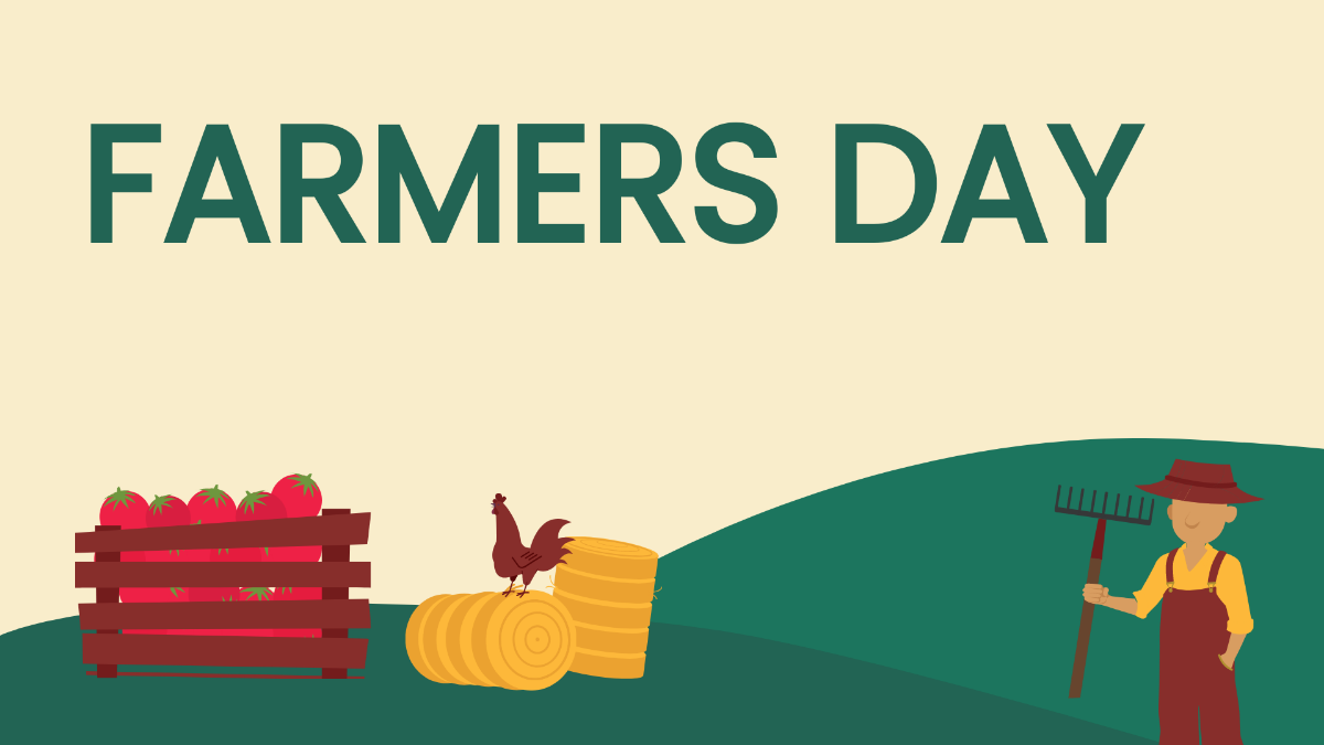 Free Farmers Day Design Background Template