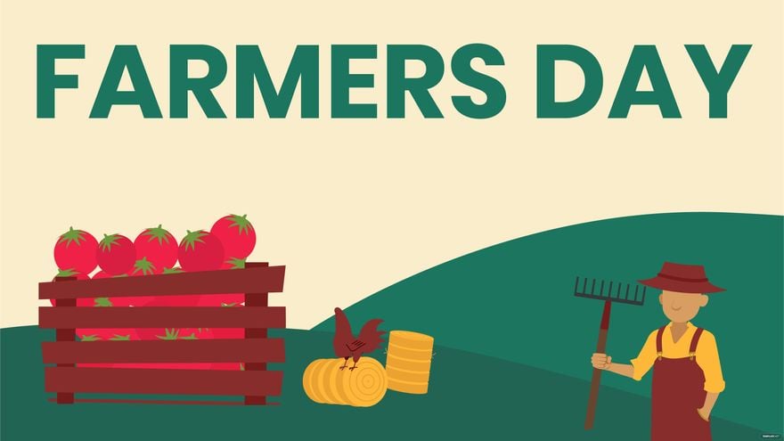 Free Farmers Day Design Background in PDF, Illustrator, PSD, EPS, SVG, JPG, PNG
