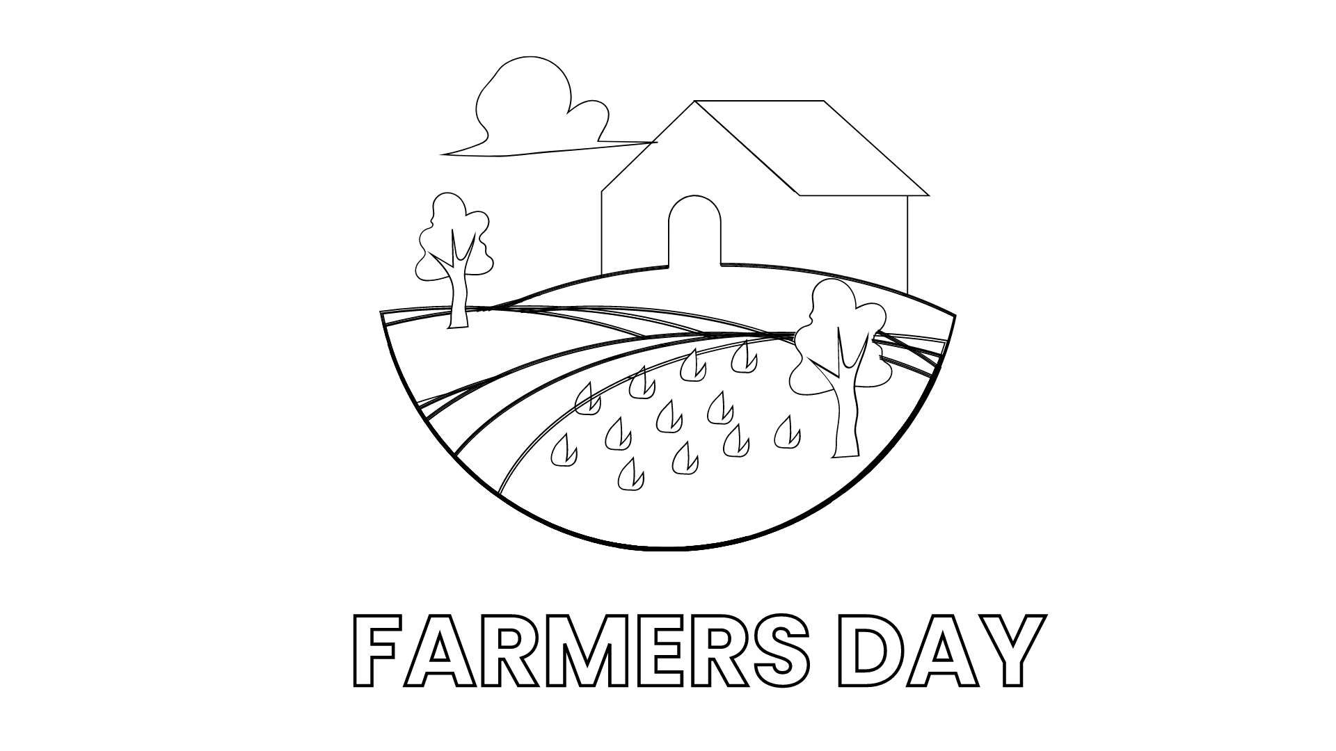 Premium Photo | National Farmer's Day Drawing Illustration Kisan Diwas  India Farmer's Illustration AI Generate