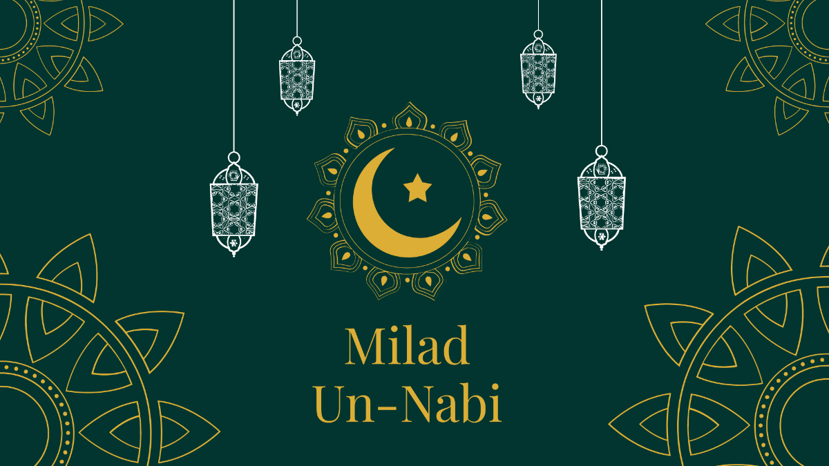 Free Milad un Nabi Background Template