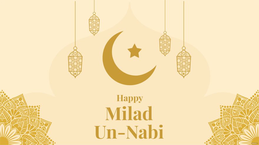 Free Happy Milad un Nabi Background in PDF, Illustrator, PSD, EPS, SVG, JPG, PNG