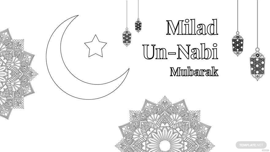 Free Milad un Nabi Drawing Background