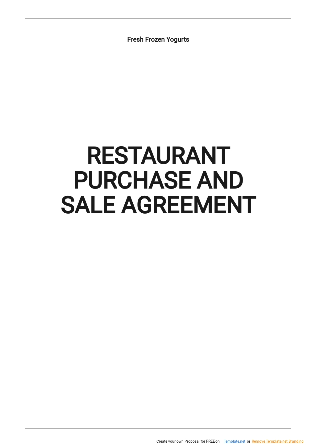 restaurant-purchase-and-sale-agreement-template-in-google-docs-word