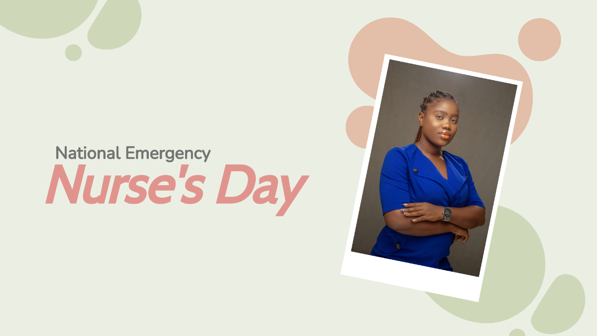 National Emergency Nurse’s Day Photo Background Template