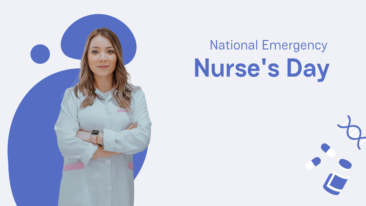 National Emergency Nurse’s Day Image Background Template